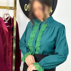 شومیز مجلسی با خرجکار دانتل