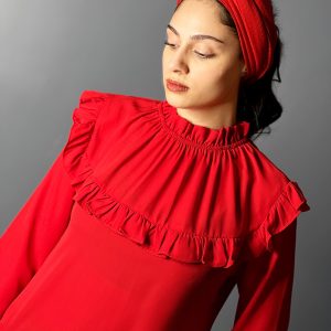شومیز یقه چین