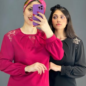 شومیز مجلسی با خرجکار دانتل