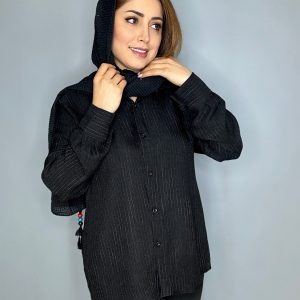 تونیک مشکی لمه دار