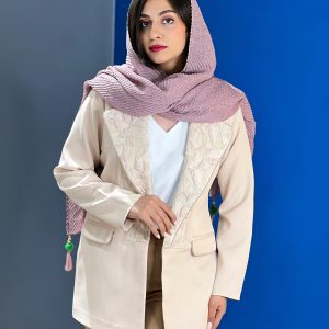 کت یقه ژاکارد